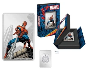 MARVEL SPIDER MAN 2023 SILVER COIN - Picture 1 of 6
