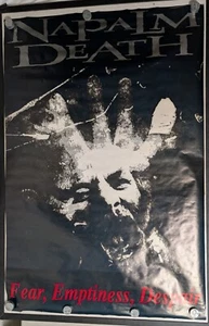Vintage 1990s Napalm Death Fear, Emptiness, Despair Giant Subway Poster 60 x 40 - Bild 1 von 3
