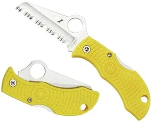 Spyderco nummeriert Manbug Salz leicht H1 Serr Rand gelb FRN Griffe MYLS - Bild 1 von 1