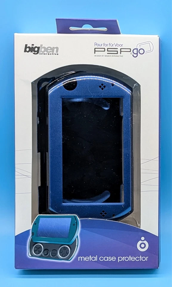 NEW Sony PlayStation PSP Go Metal Console Case/Shell - Black/Silver/Blue/Red - Image 1 of 2