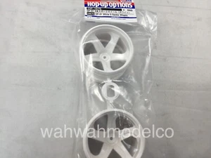 Camión de radiocontrol Tamiya 54676 blanco ruedas de 5 radios (2) juego para piezas GF-01/G6-01 OP1676 - Imagen 1 de 1