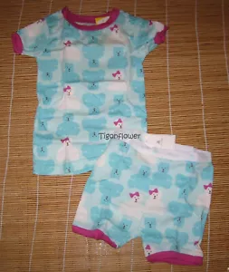 Baby Gap kurzärmeliger Pyjama Bär blaugrün Lücke Signature Bären 3T 3 Jahre - Bild 1 von 2