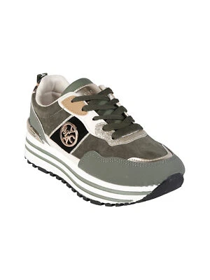 y.m.c.a. Sneakers donna stringate in tessuto scamosciato con platform - Imagen 1 de 4