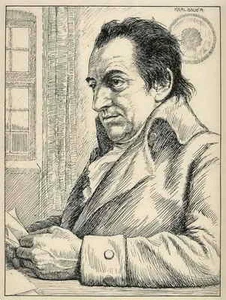 Johann Gottlieb FICHTE - Portrait von KARL BAUER - Strichätzung HEYDER-Verlag - Picture 1 of 1