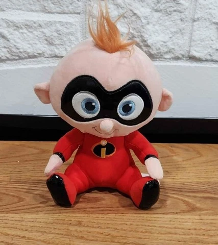 Disney Store Incredibles 2 Masked Baby Jack Jack Plush Seated 9” Stuffed Doll Cover