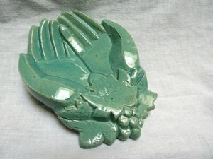 1940's Jules Scarceriaux Pottery Pair Cupped Hands Grapes Sculpture Rare! - Imagen 1 de 10