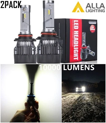 Alla Lighting 10000LM LED HB3 Headlight Bulb Lamp High/Low Beam Xenon White NEW - Image 1 of 4