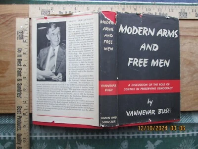 Modern Arms and Free Men - vannevar bush 1949 Foto 1 de 4