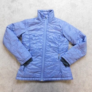 HOLE Columbia Quilted Coat Size Small Blue Collared Zip Omni-Heat Omni-shield - Picture 1 of 13