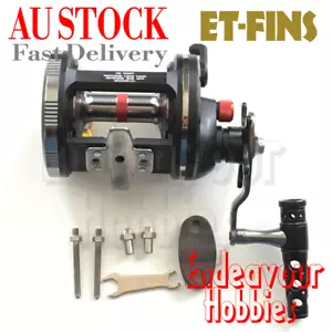 Big Trolling Game Fishing Reel REELSKING TA5000 Black, Au Stock - Picture 1 of 10