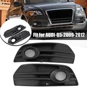 Right+Left For Audi Q5 2009-2012 Front Bumper Fog Light Grille Grill Trim Cover - Picture 1 of 11