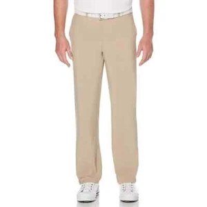 Ben Hogan Golfhose 32x32 Herren Khaki Einfarbig Active Flex Bund Stretch Reißverschluss - Bild 1 von 4
