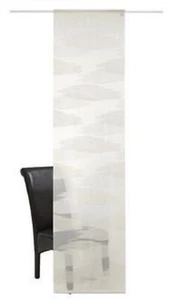 Cortina corredera, color blanco, 1 pieza, tendencias decorativas, tamaño: aprox. HxB: 245x57 cm, - Imagen 1 de 6