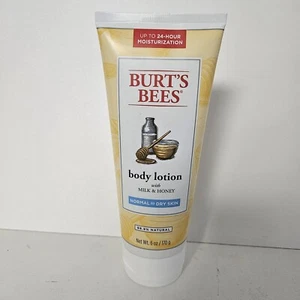 Loción corporal Burt's Bees LECHE Y MIEL piel normal a seca 6 oz nueva - Imagen 1 de 4