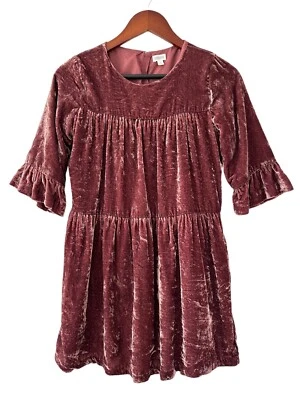 Gymboree Tiered Holiday Christmas Dress Ruffle Bell Sleeve Girls 14 - Image 1 of 4