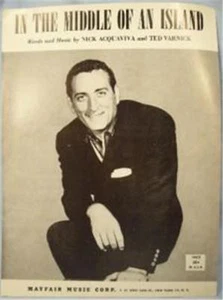 In The Middle Of An Island Sheet Music 1957 Tony Bennett Voice Guitar Piano Uke - Picture 1 of 3