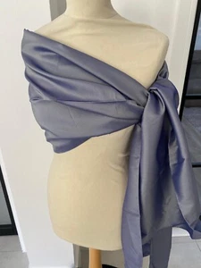 Platinum Taffeta Brand New Ladies Evening Shawl/Wrap - TF46 - Picture 1 of 2