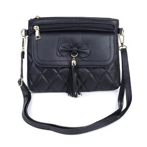 LADIES Fashion Leather BLACK HandBag with Shoulder Strap, NEW, FREE POSTAGE - Picture 1 of 2