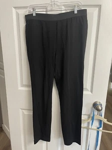 Peace of Cloth USA Made black pull on pants large Comfort Stretch Waistband - Picture 1 of 7