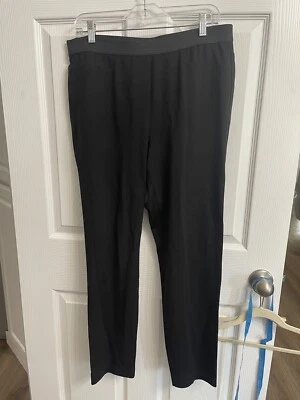 Peace of Cloth USA Made black pull on pants large Comfort Stretch Waistband - Image 1 of 4