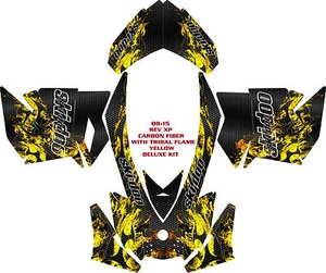 MOTO DE NIEVE-ESQUÍ-DOO-WRAP-KIT-REV-XP-XR-XS-XM-96-17-FIBRA DE CARBONO-W-FLAME - Imagen 1 de 15