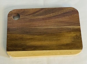 Layered Hardwood Mini Charcuterie Cutting Board 8.5”x 6”, NEW Wrapped in Plastic - Picture 1 of 4