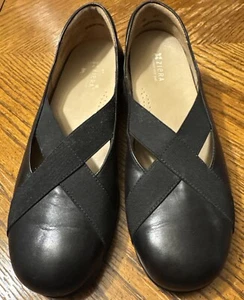 Ziera Comfort Shoes Size 8.5/39 Black Leather, Straps, Slip On - Picture 1 of 11