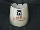 Vintage Shelley White Horse Whisky Advertising Horses Hoof Shaped Ashtray