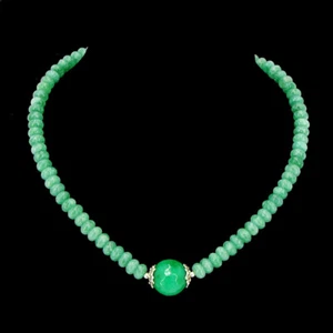 BAILYSBEADS fabelhafte grün Kunzit-Collier Kette Halskette mit Smaragd neu NV029 - Bild 1 von 3