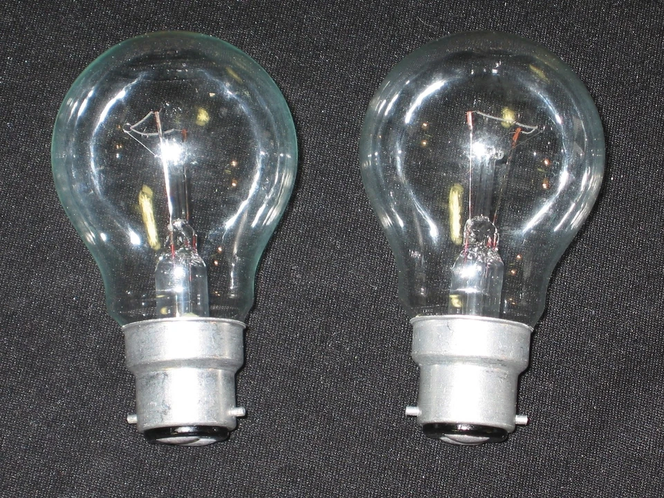 2 x Glühbirne 60W Bajonett B22  B22d - Birne -Glühlampe Steckbirne (2 Stück) - Bild 1 von 1