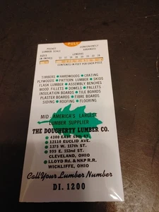 VTG The Dougherty Lumber Company Advertising Pocket Lumber Scale Cleveland Ohio - Picture 1 of 4