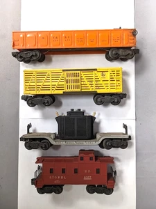 Lionel Lot #8 4 Freight Car Set No Original Boxes C-5 - Picture 1 of 3