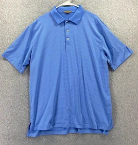 Peter Millar Sommer Comfort Herren XL blau gestreift Stretch Polo Golf Shirt Sport - Bild 1 von 8