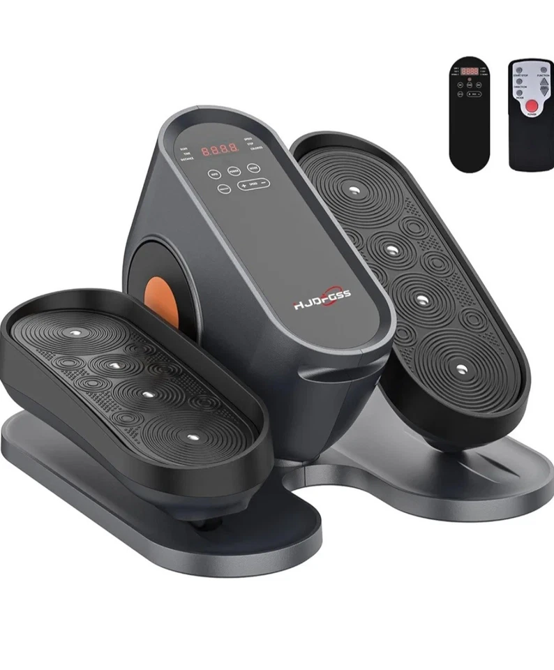 HJDFGSS Under Desk Elliptical Machine, Electric Ellipse Leg Exerciser Dark Gray  - Image 1 of 4