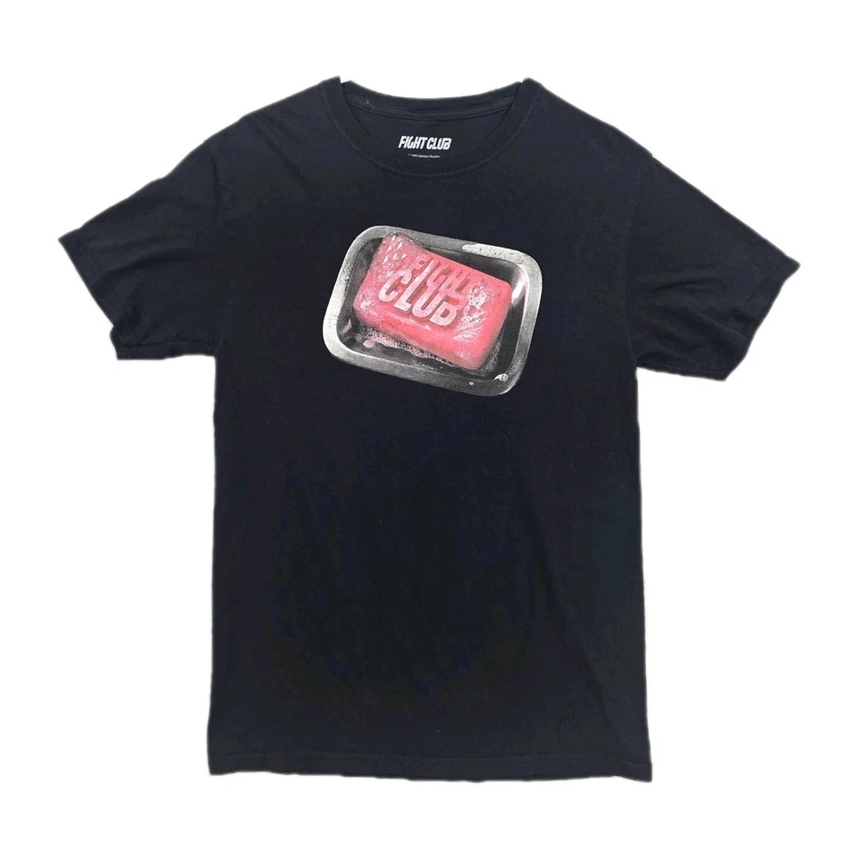 Camiseta gráfica promocional de la película Fight Club para mujer talla pequeña RARA manga corta Foto 1 de 4