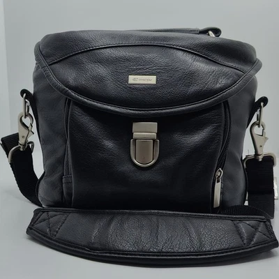 Olympus E System Leather Camera Shoulder Bag Satchel With Padded Strap - Image 1 of 4