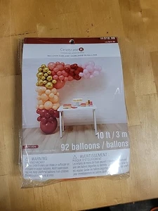 10 Fuß Gold Rosa Braun Pfirsich Mauve Ballon Girlande Kit von Celebrate It 92 Luftballons - Bild 1 von 2