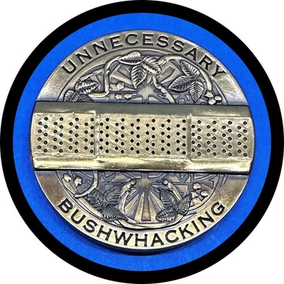 Hormiga Bushwhacking innecesaria Geocoin. Oro activado y adoptable Foto 1 de 2