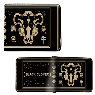 BLACK BULL INSIGNIA Black Clover 4 in. Bi Fold Wallet (Kuro no Bogyu) - Image 1 of 2
