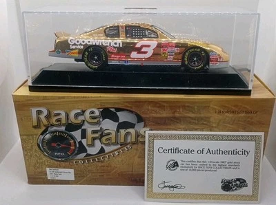 1/24 ACTION Race Fans 2001 Monte Carlo #3 DALE EARNHARDT GM Goodwrench 24KT Gold - Image 1 of 4
