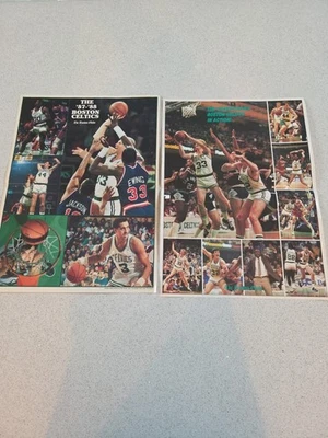 Boston Globe 1987-88 CELTICS Insert Poster KEVIN McHALE LARRY BIRD ROBERT PARISH - Image 1 of 4
