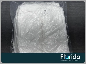 NEW LOT OF 9 DISPOSABLE LAB COATS MEDLINE 5 PCS SIZE X LARGE, WHITE** - Picture 1 of 4