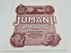 Jumanji 1995 Board Game Replacement Pieces Parts Rhino Timer Dice Decoder Pawns - Picture 1 of 3