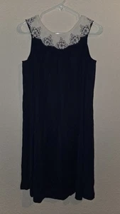 Juego de Camisón Vintage Nylon Lorena EE. UU. Bata Peignoir Azul Marino S Años 60/70  - Imagen 1 de 21