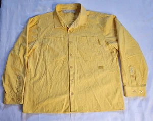 A.B.C. Advisory Board Crystals Yellow Button Down Shirt Men's Size XXL 100% Cott - Picture 1 of 20