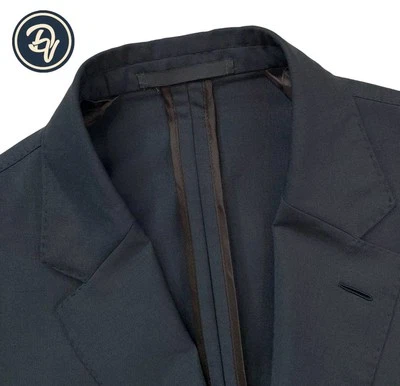 Mens 40 R Caruso Solid Grey " Butterfly " Unstructured Patch Pocket Blazer Italy - Image 1 of 4