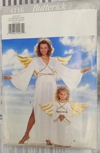 1995 vintage BUTTERICK ANGEL w/ WINGS Pattern Costumes Misses/ Girl All Sizes - Picture 1 of 3