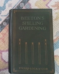 Antique BEETON'S SHILLING GARDENING Illustrated Book Ward Lock & Co 1ST Edition - Picture 1 of 10