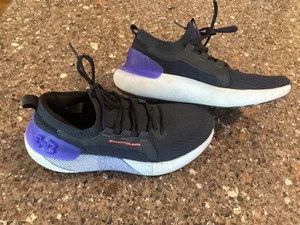 Under Armour HOVR Phantom 3 SE Shoes Youth size 7Y Black & Electric Purple A++ - Picture 1 of 22