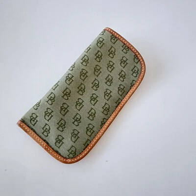 DOONEY & BOURKE Gafas de sol Anteojos Estuche Soporte Bolsa Monograma Lona Cuero Foto 1 de 4